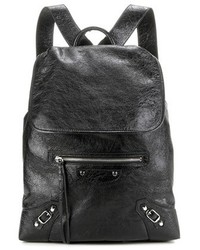 Balenciaga Classic Traveller Leather Backpack