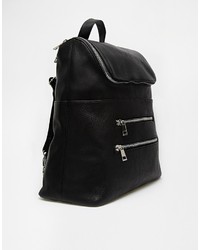 Asos Collection Chunky Zip Backpack With Zip Pocket