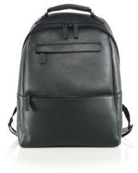 Saks Fifth Avenue Collection Oblique Zip Leather Backpack