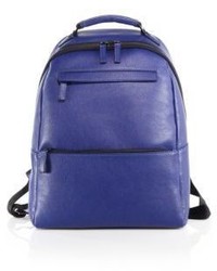 Saks Fifth Avenue Collection Oblique Zip Leather Backpack