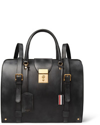 Thom Browne Convertible Burnished Leather Backpack