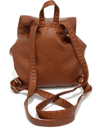 Billabong Crawford Black Vegan Leather Backpack