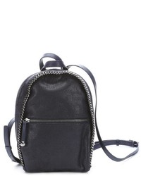 Stella McCartney Dark Navy Faux Leather Mini Backpack