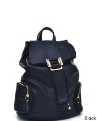 Dasein Faux Leather Fashion Backpack Bag