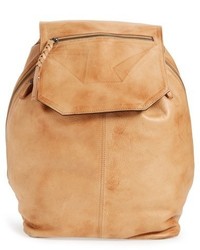 Day Mood Fleur Leather Backpack Brown