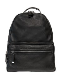 Diesel Black Gold Grained Leather Backpack