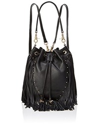 Dolce Vita Collection Leather Fringe Backpack Handbag