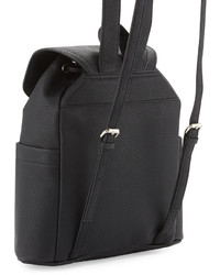 Neiman Marcus East River Flap Top Backpack Black