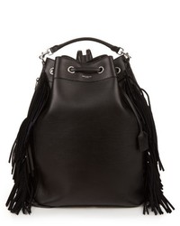 Saint Laurent Emmanuelle Fringed Leather Backpack
