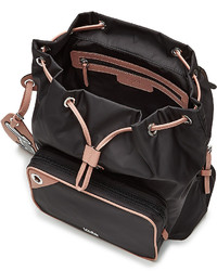 Karl Lagerfeld Fabric Backpack With Leather