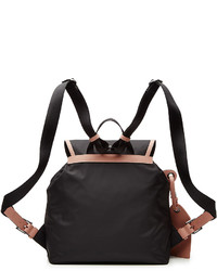 Karl Lagerfeld Fabric Backpack With Leather