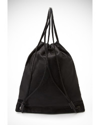 Forever 21 Faux Leather Drawstring Backpack