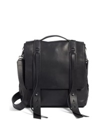 AllSaints Fin Leather Backpack