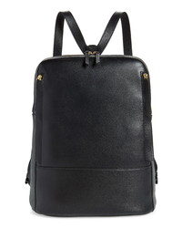 Nordstrom Finny Black Leather Backpack