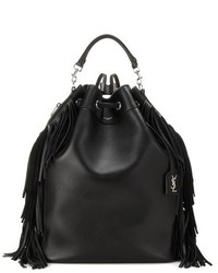 Saint Laurent Fringed Leather Backpack
