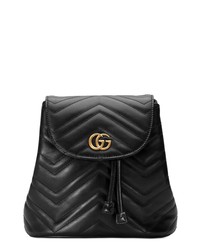 Gucci Gg Marmont 20 Matelasse Leather Mini Backpack
