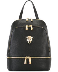 Baldinini Gold Tone Zips Backpack