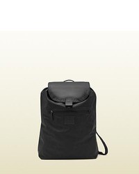 Gucci Black Leather Backpack From Viaggio Collection