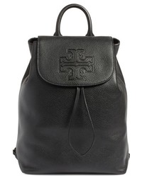 Tory Burch Harper Leather Backpack Black