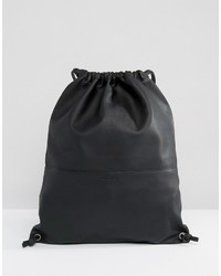 SANDQVIST Jenny Soft Leather Drawstring Backpack
