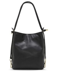 Louise et Cie Jl Convertible Leather Backpack Black