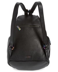 Rebecca Minkoff Julian Always On Charging Leather Backpack Black