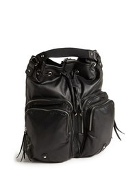 Kensie Faux Leather Backpack Black