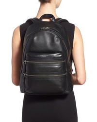 Marc Jacobs Large Biker Leather Backpack Black