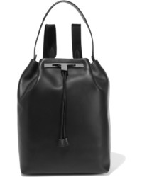 The Row Leather Backpack Black