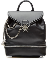 Alexander McQueen Leather Backpack With Chain Straps