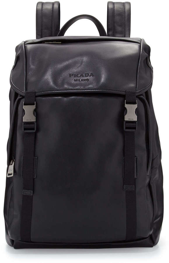 black buckle backpack