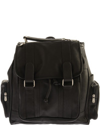 Piel Leather Double Loop Flap Over Laptop Backpack 3000