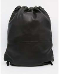 SANDQVIST Leather Drawstring Backpack