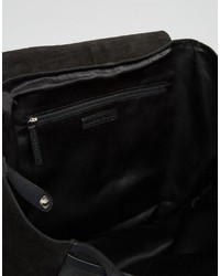 Warehouse Leather Paneled Backpack