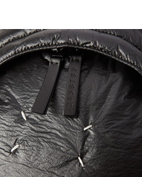 Maison Margiela Leather Trimmed Coated Shell Backpack
