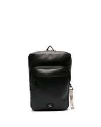 Calvin Klein Jeans Logo Tag Leather Backpack