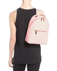 Ted Baker London Mini Jarvis Leather Backpack Pink