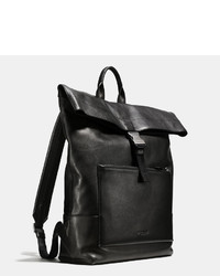 Coach Manhattan Foldover Backpack In Sport Calf Leather, $595