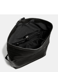 Coach Manhattan Foldover Backpack In Sport Calf Leather, $595 