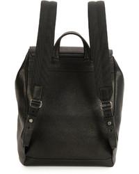 Salvatore Ferragamo Manhattan Leather Backpack Black