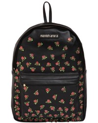 Manish Arora Rose Patches Leather Backpack