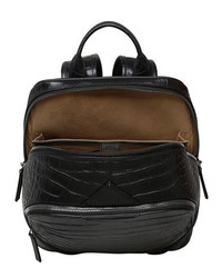 MCM Medium Luxus Embossed Leather Backpack