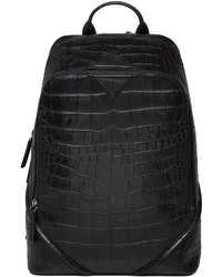 MCM Medium Luxus Embossed Leather Backpack