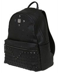 MCM Medium M Mot Leather Backpack