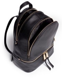 Michael Kors Michl Kors Rhea Small 18k Gold Plated Leather Backpack