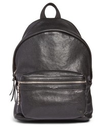 Saint Laurent Mini City Leather Backpack Black