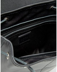 Asos Mini Leather Drawstring Backpack