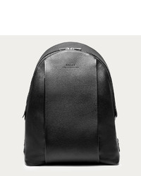 Bally Montey Medium Leather Backpack In Black