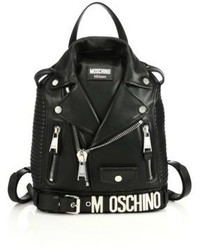 Moschino Moto Jacket Leather Backpack