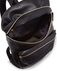 Salvatore Ferragamo Nevada Leather Backpack Black